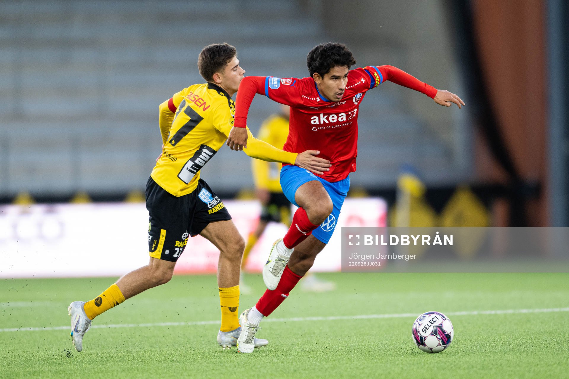Elfsborgs Besfort Zeneli och Helsingborgs Victor Göransson