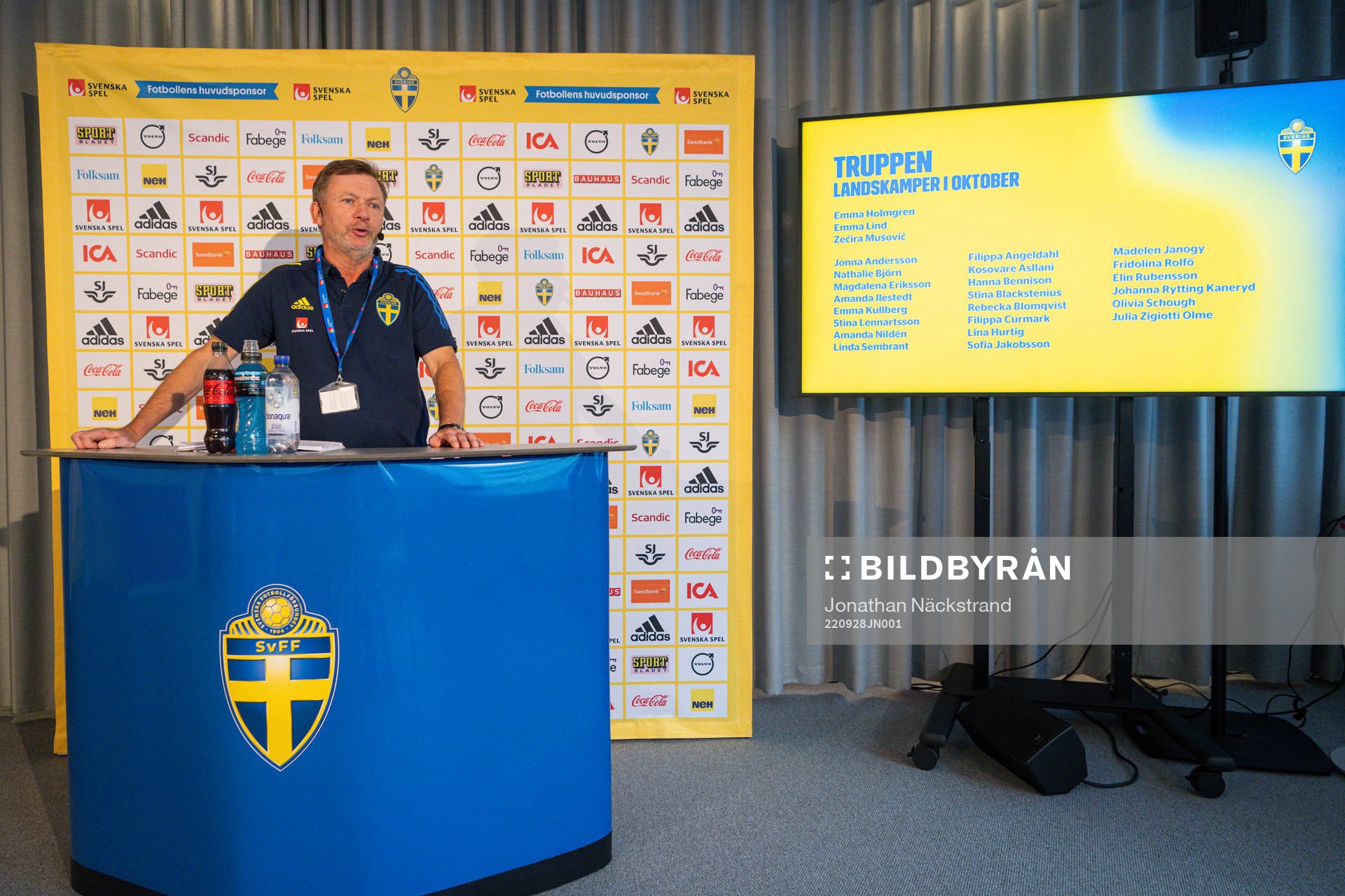Head coach Peter Gerhardsson of the Swedish women's