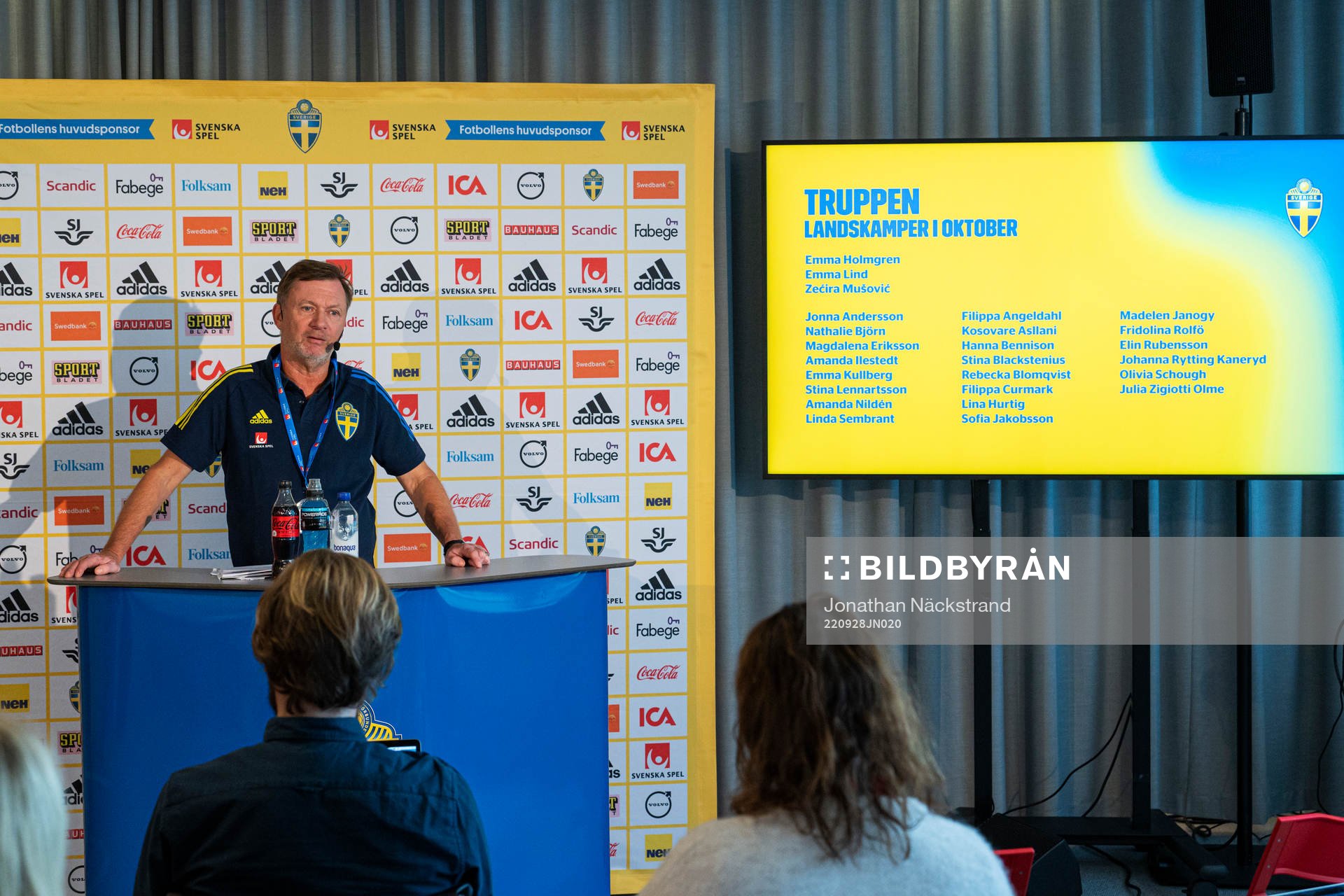 Head coach Peter Gerhardsson of the Swedish women's