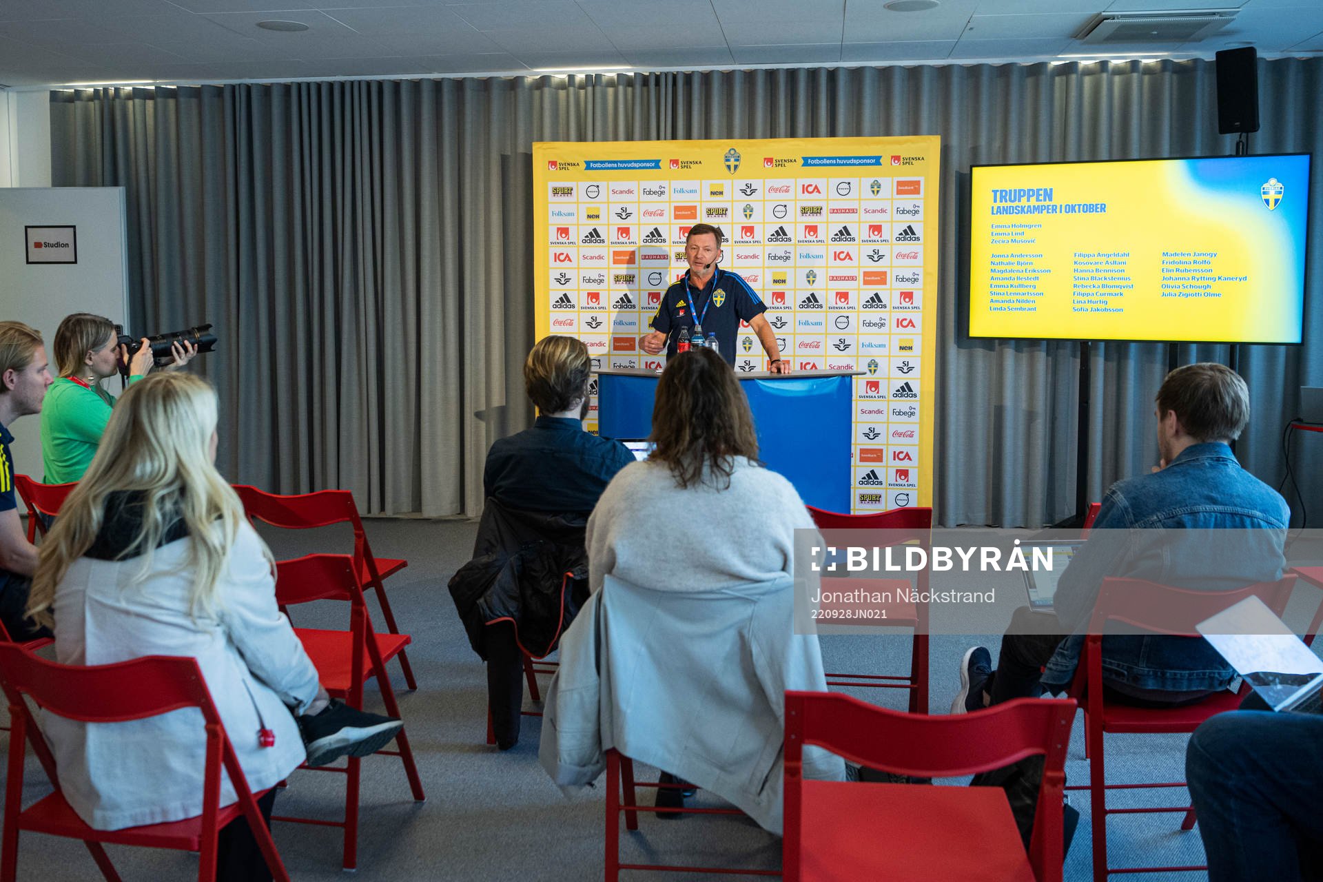 Head coach Peter Gerhardsson of the Swedish women's
