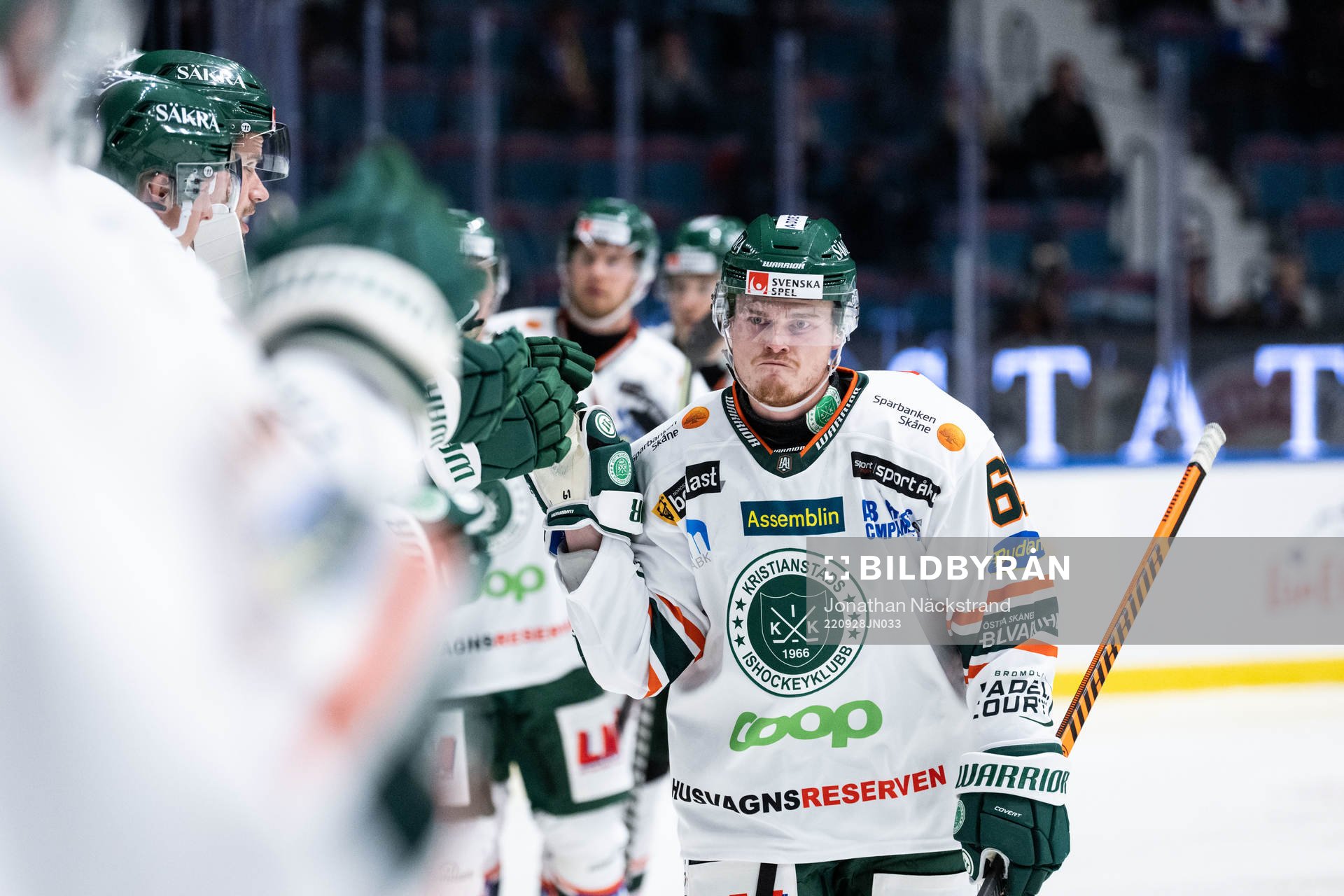 Kristianstads Malte Sjögren jublar