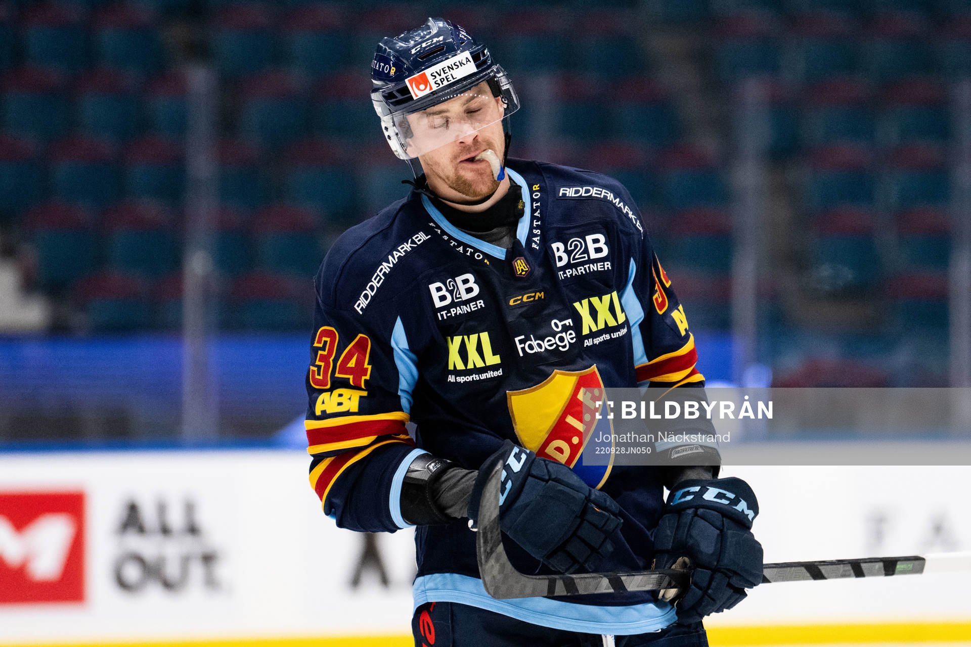Djurgårdens Daniel Brodin deppar