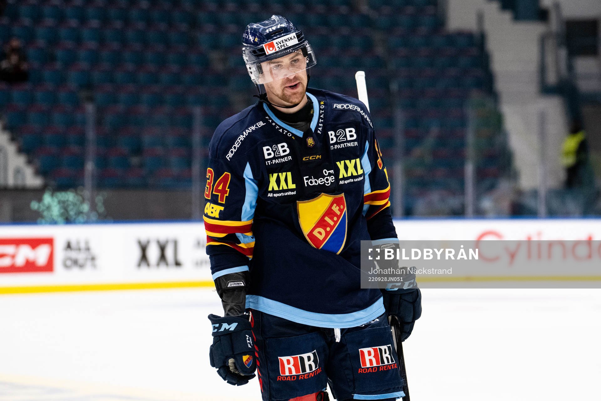 Djurgårdens Daniel Brodin deppar