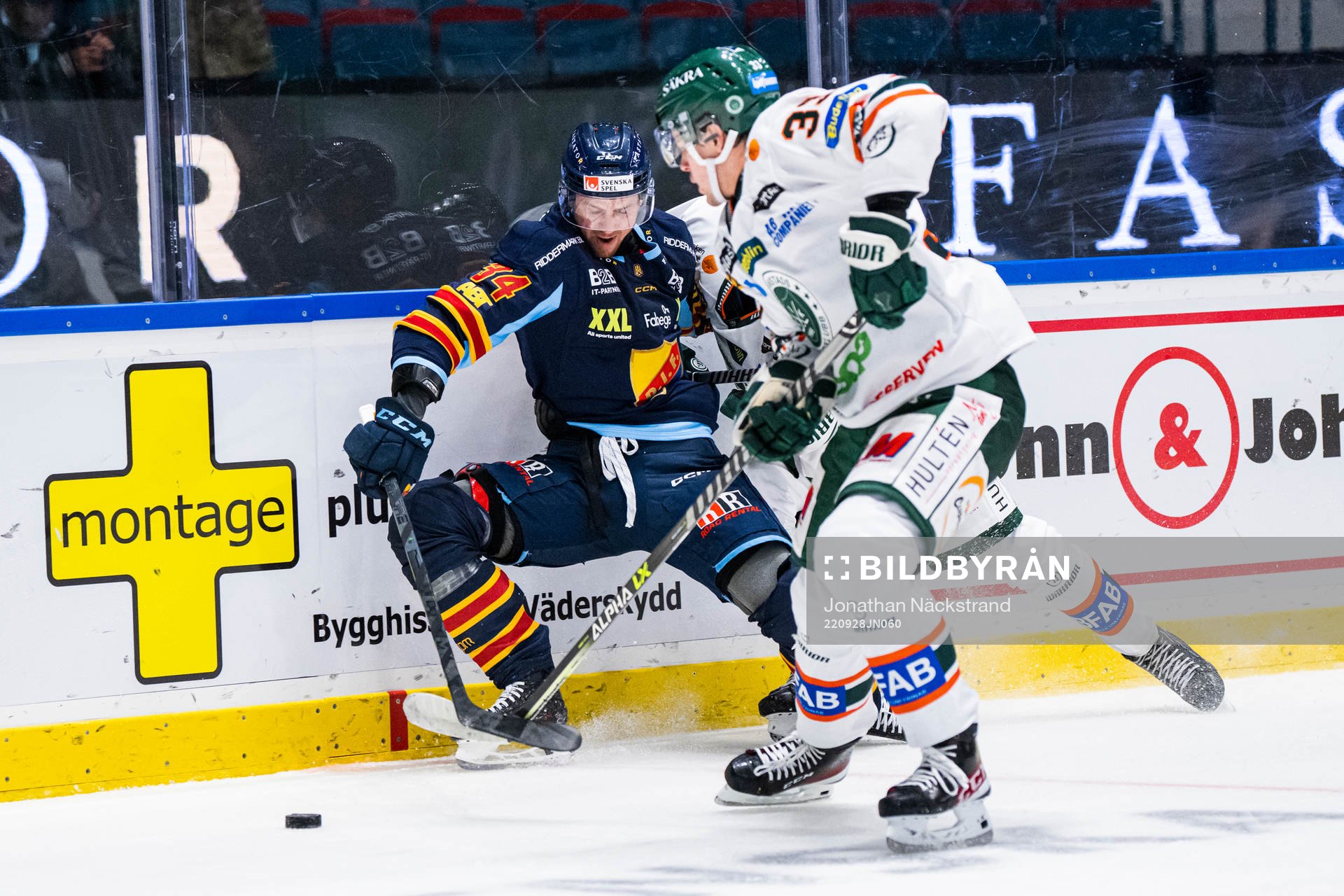 Djurgårdens Daniel Brodin och Kristianstads Fred Nilsson