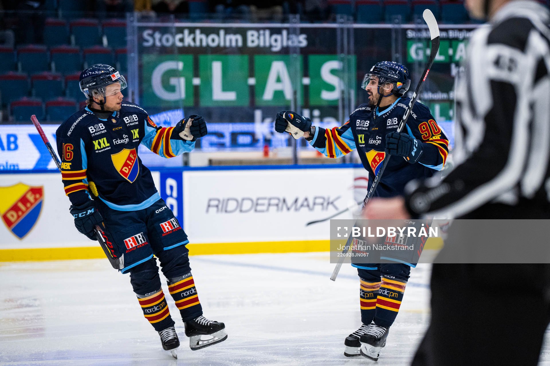 Djurgårdens Kevin Karlsson jublar