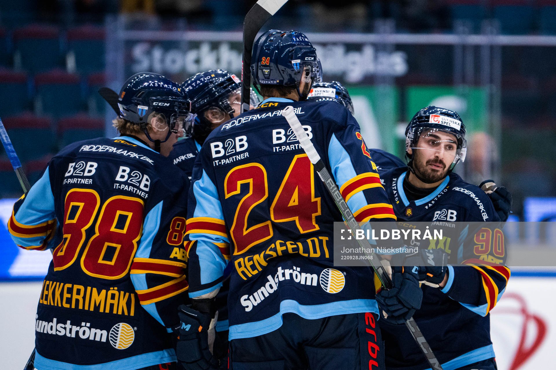 Djurgårdens Kevin Karlsson jublar