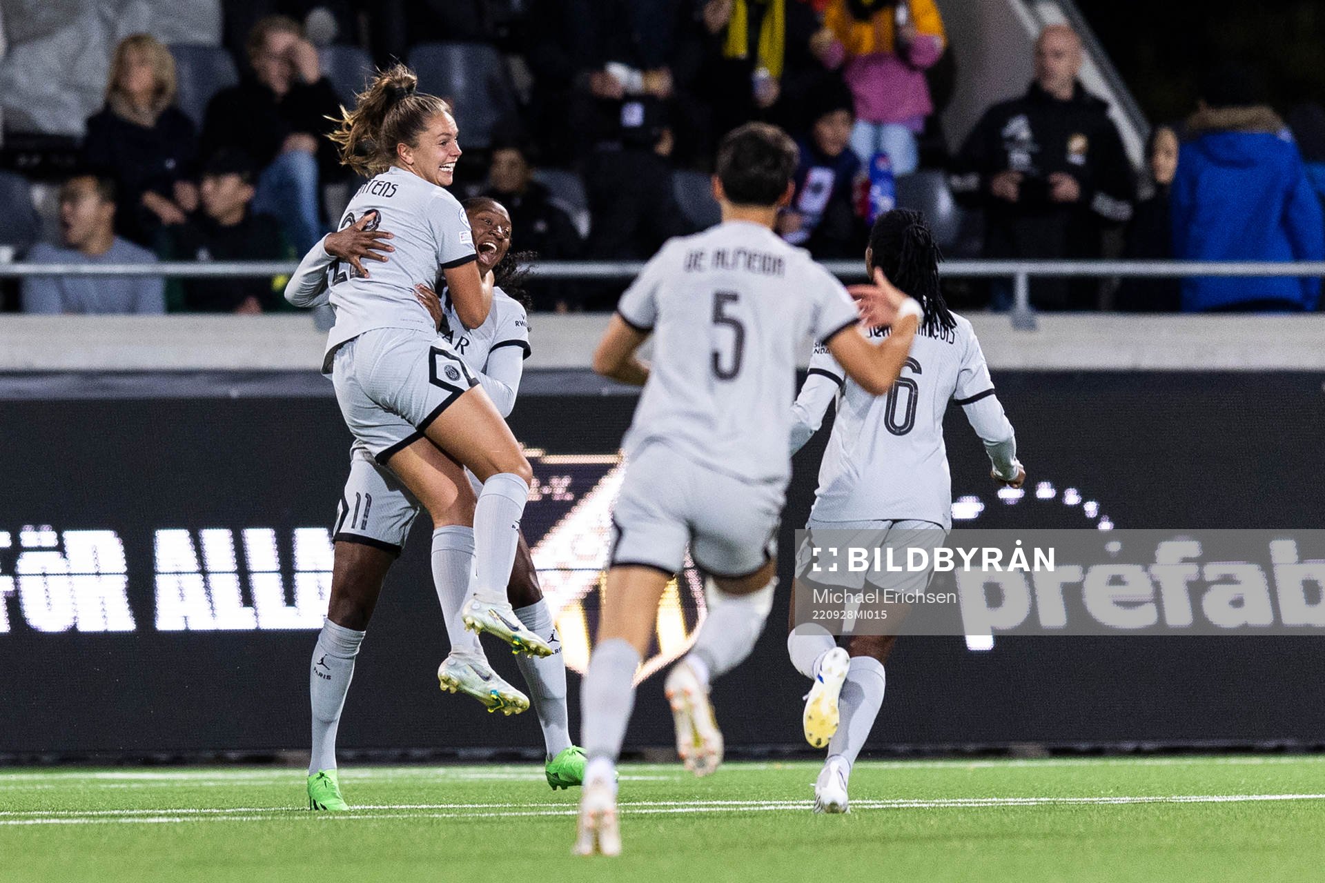 Lieke Martens of Paris celebrates