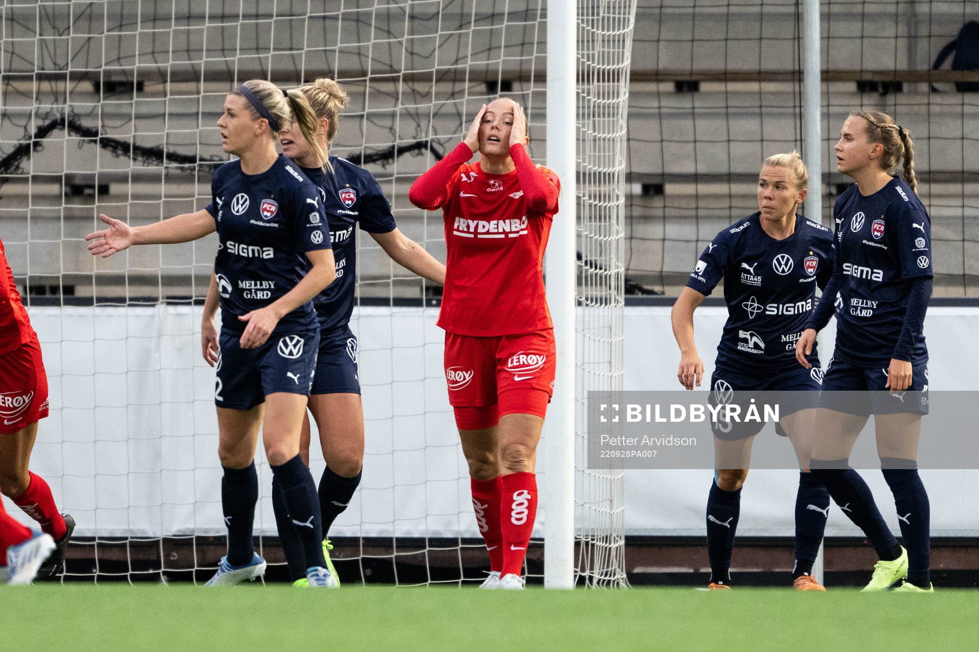 Guro Bergsvand of Brann looks dejected