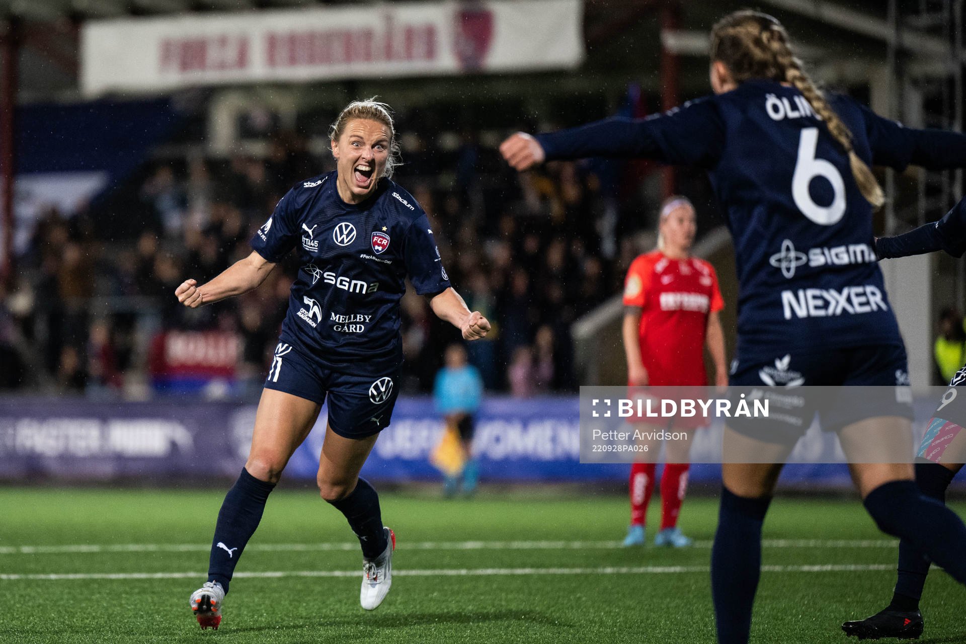 Mimmi Larsson of FC Rosengård celebrates