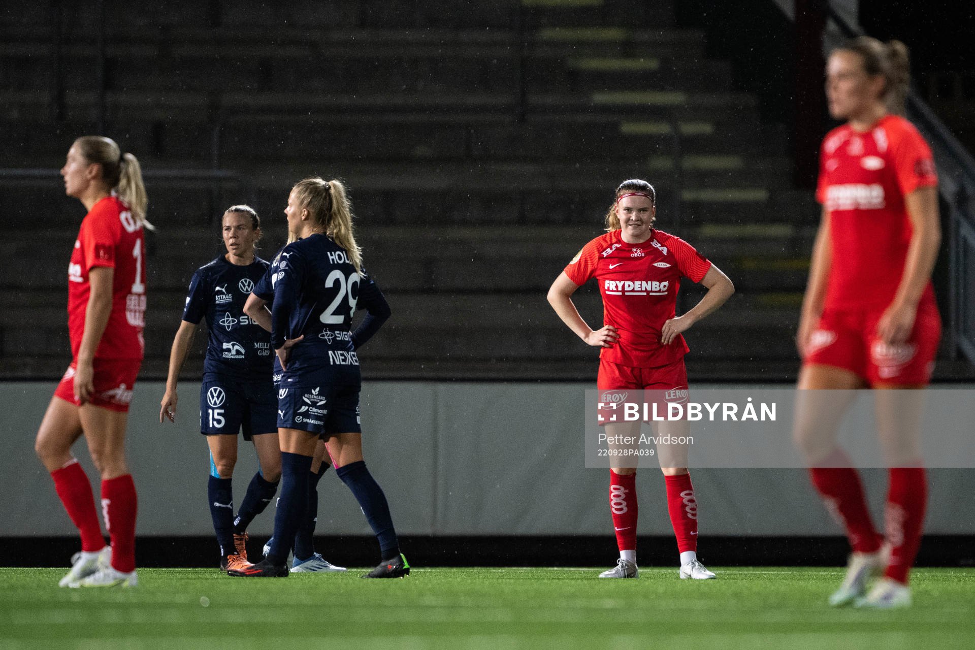 Signe Gaupset of Brann looks dejected