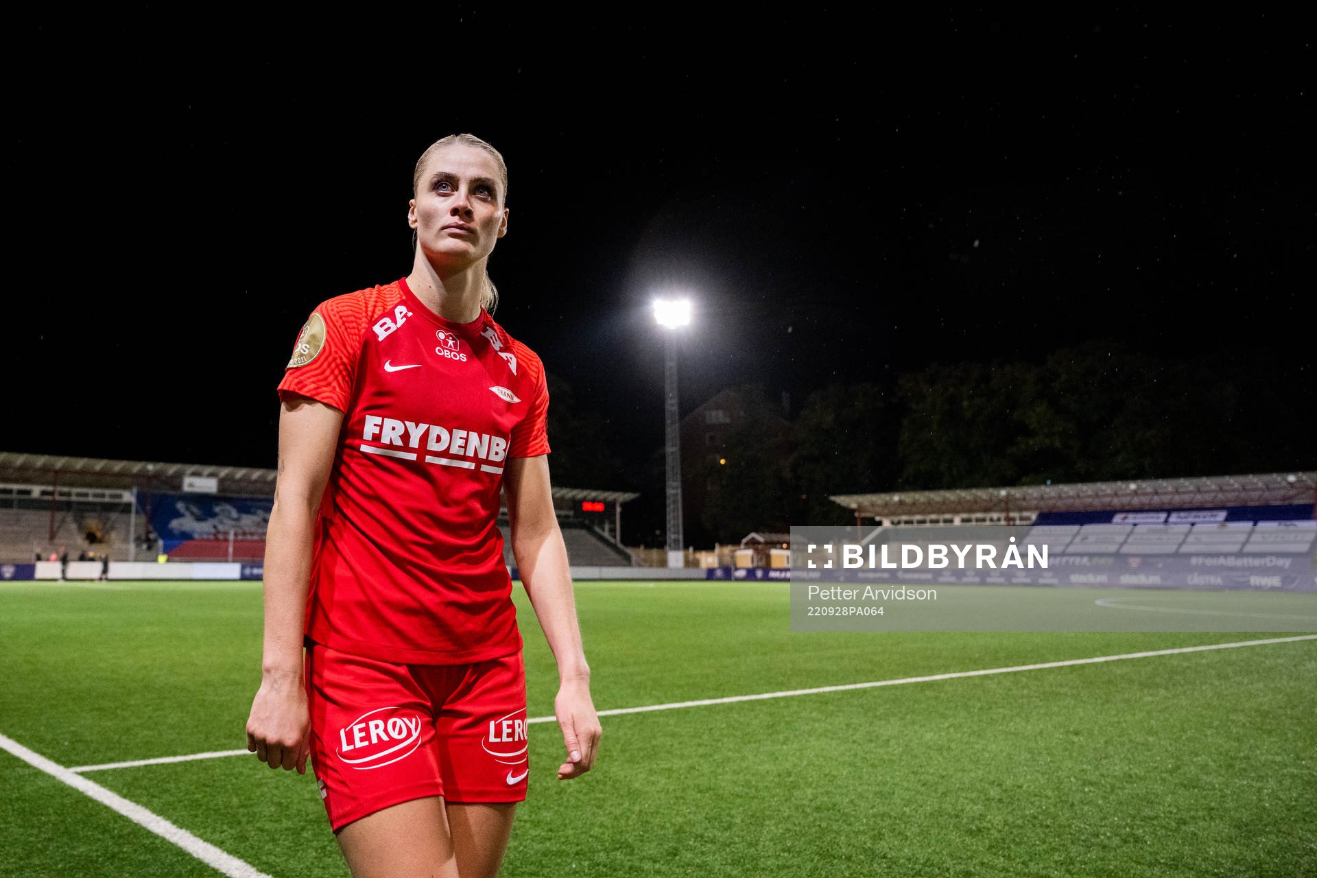 Svava Ros Gudmundsdottir of Brann looks dejected