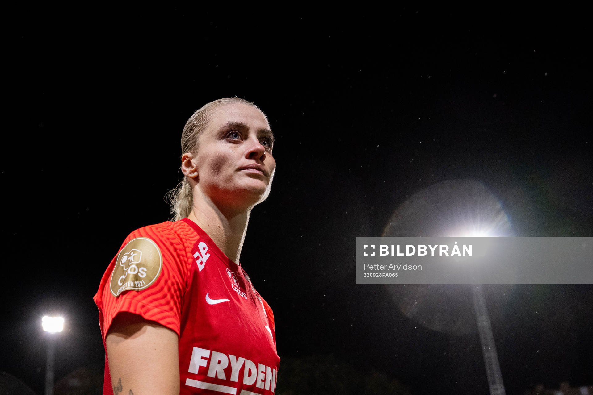 Svava Ros Gudmundsdottir of Brann looks dejected