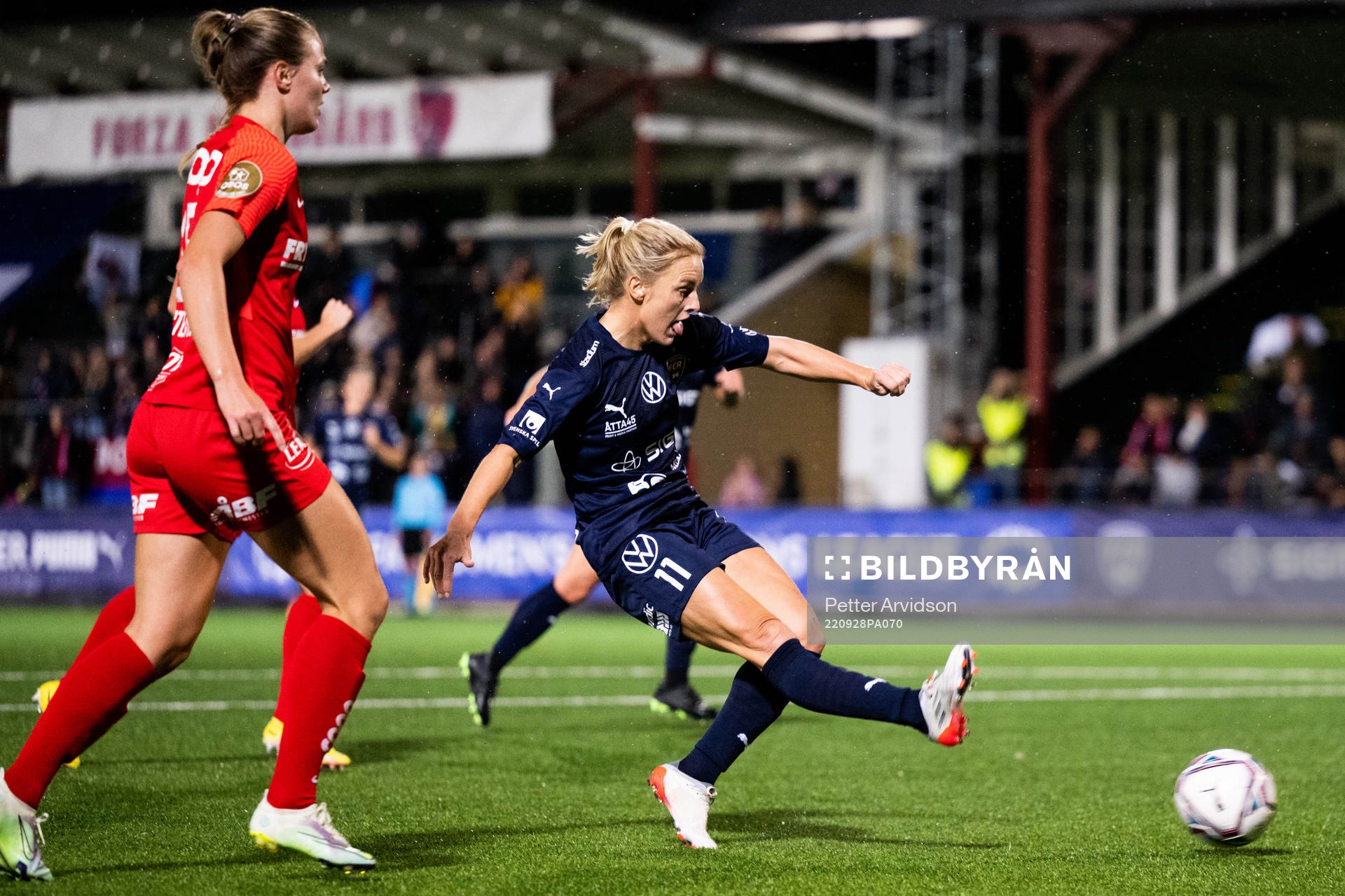 Mimmi Larsson of FC Rosengård scores the 3-0 goal