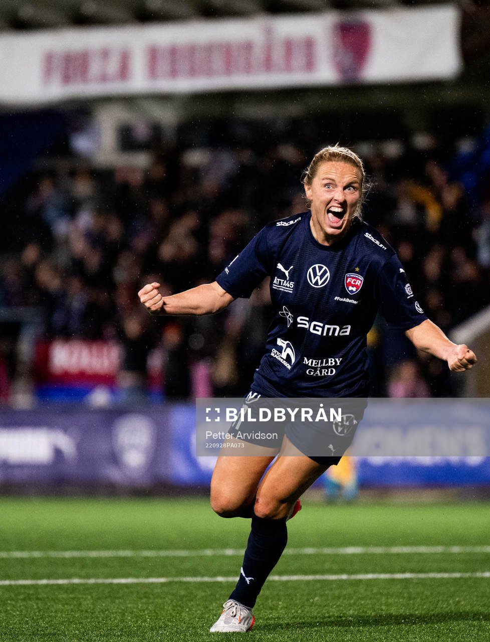 Mimmi Larsson of FC Rosengård celebrates
