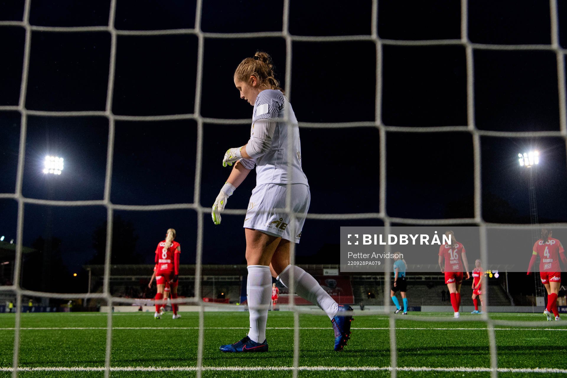 Goalkeeper Aurora Mikalsen of Brann looks dejected