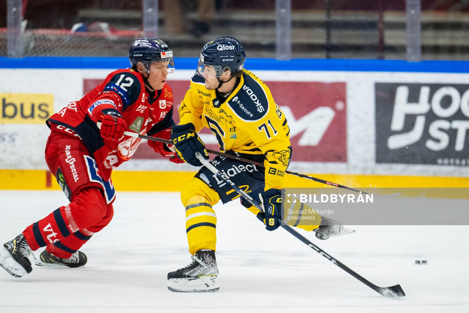Västerviks Anton Schagerberg och Södertäljes Renars