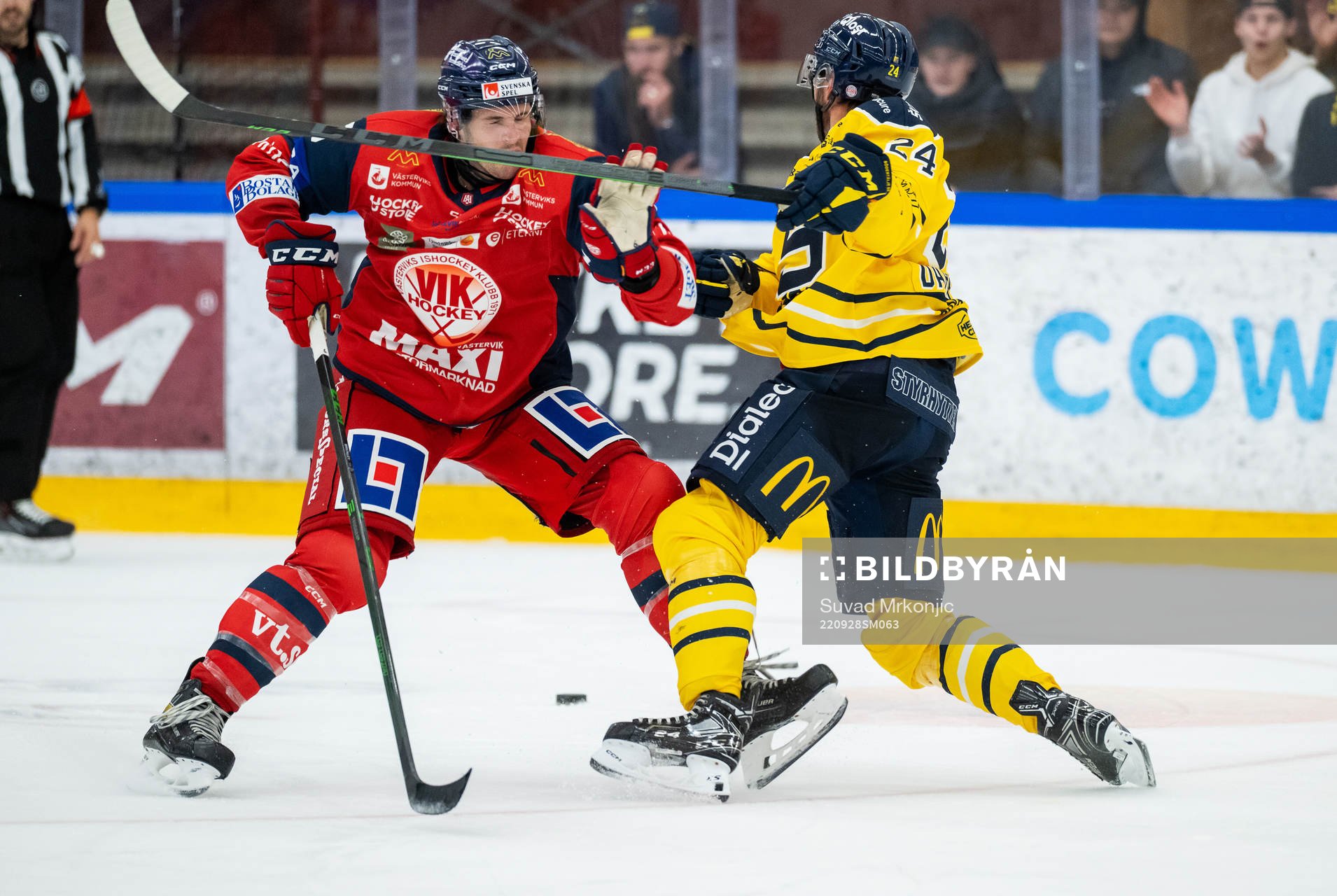 Västerviks Daniel Brickley och Södertäljes Jacob