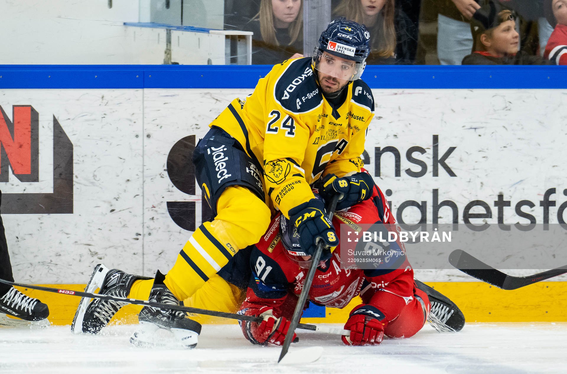 Södertäljes Jacob Dahlström och Västerviks Marcus Vela