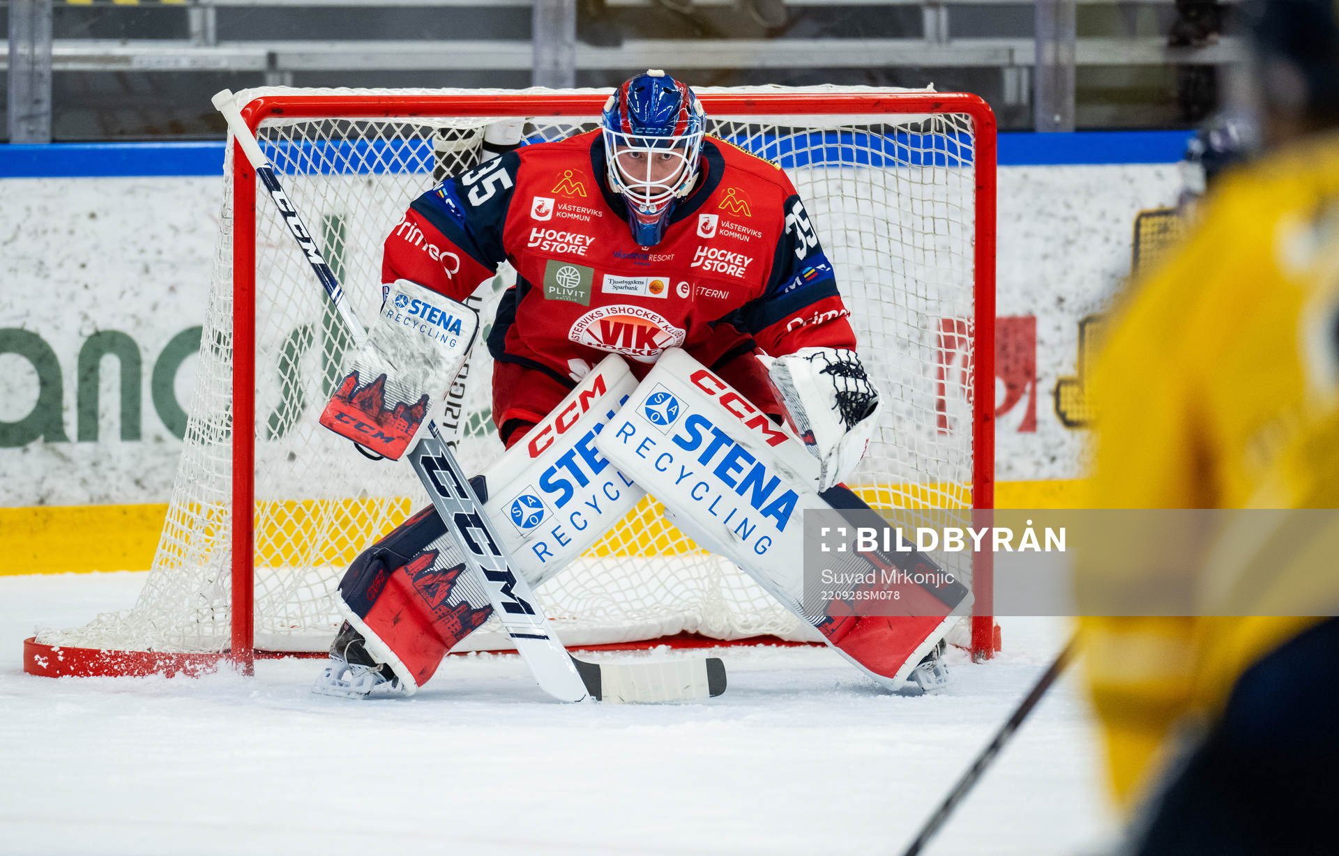 Västerviks målvakt Emil Kruse