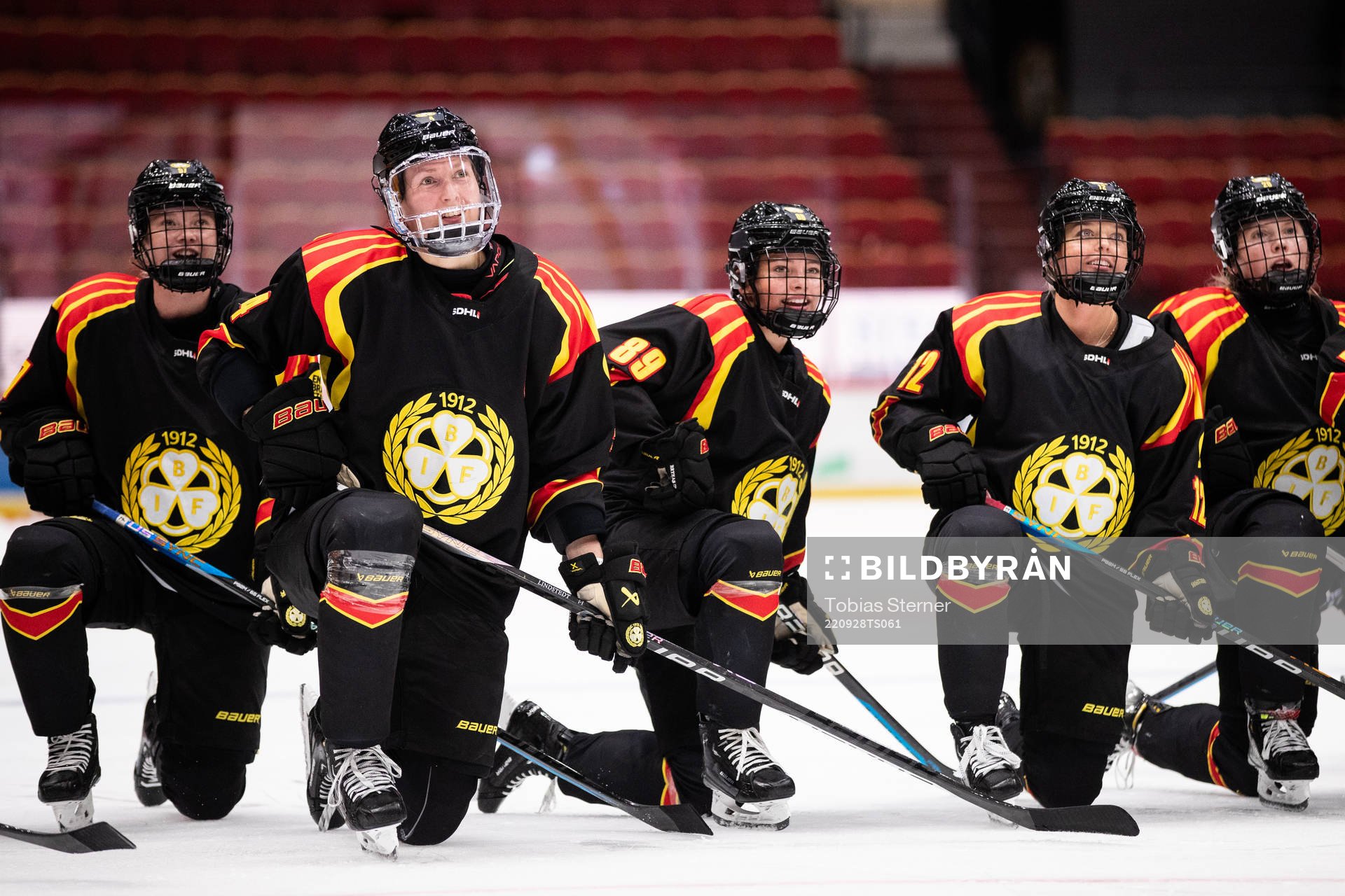 Brynäs Rosa Lindstedt jublar