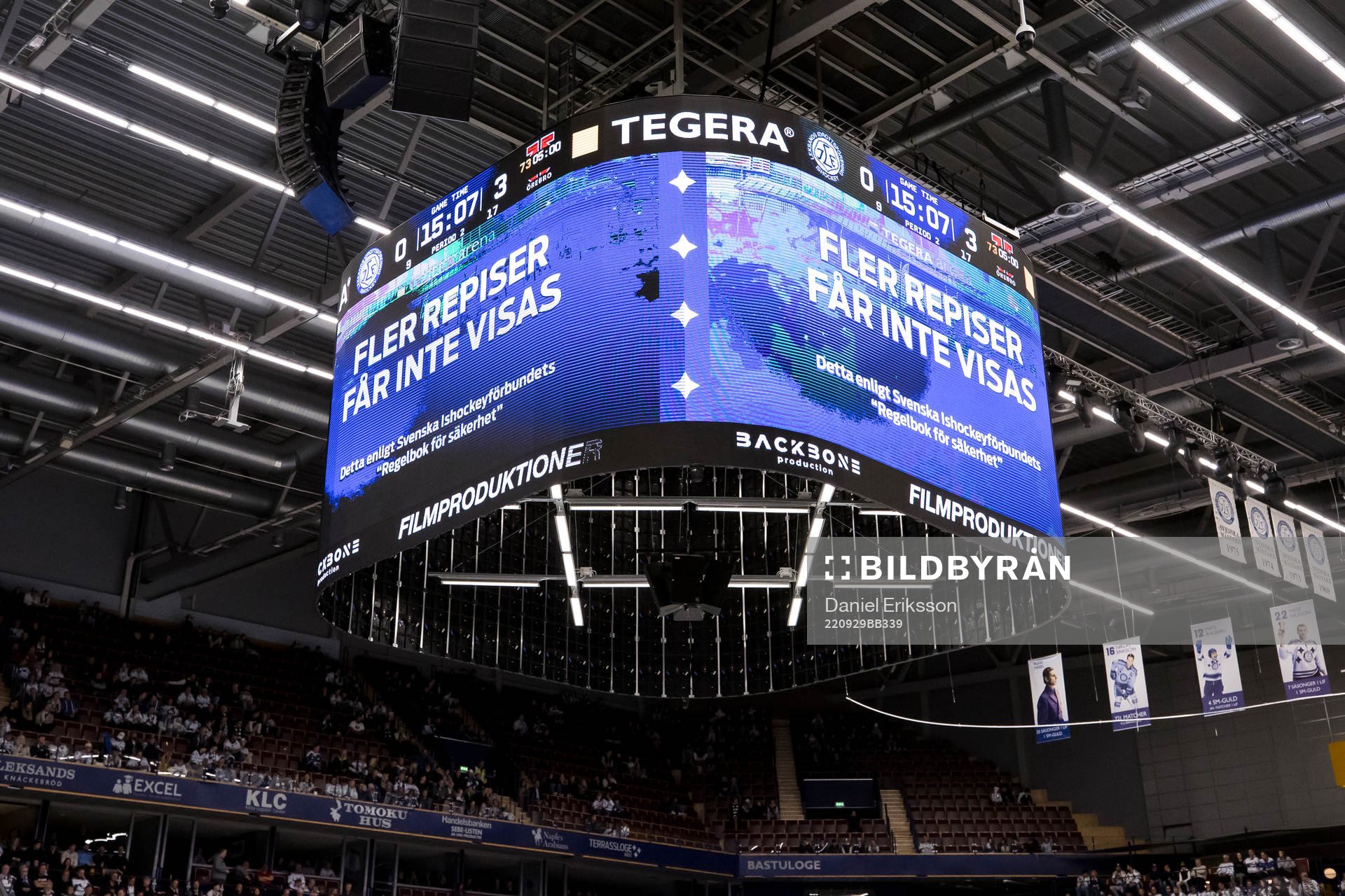 Jumbotron i Tegera Arena