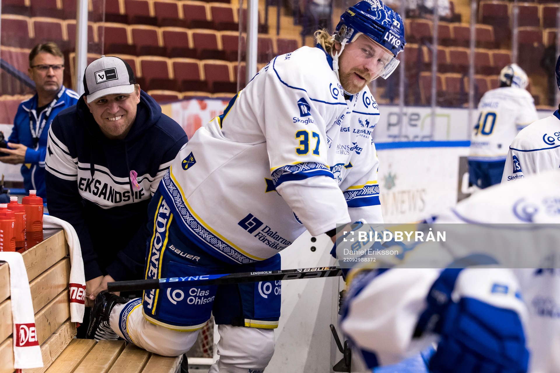 Leksands materialförvaltare Jesper Korning och Anton
