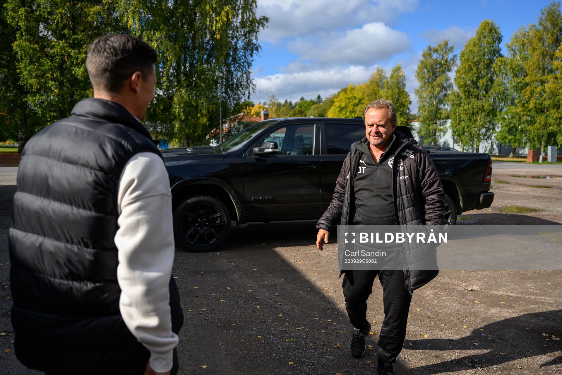 Värnamos Marcus Antonsson och assisterande tränare Jonas