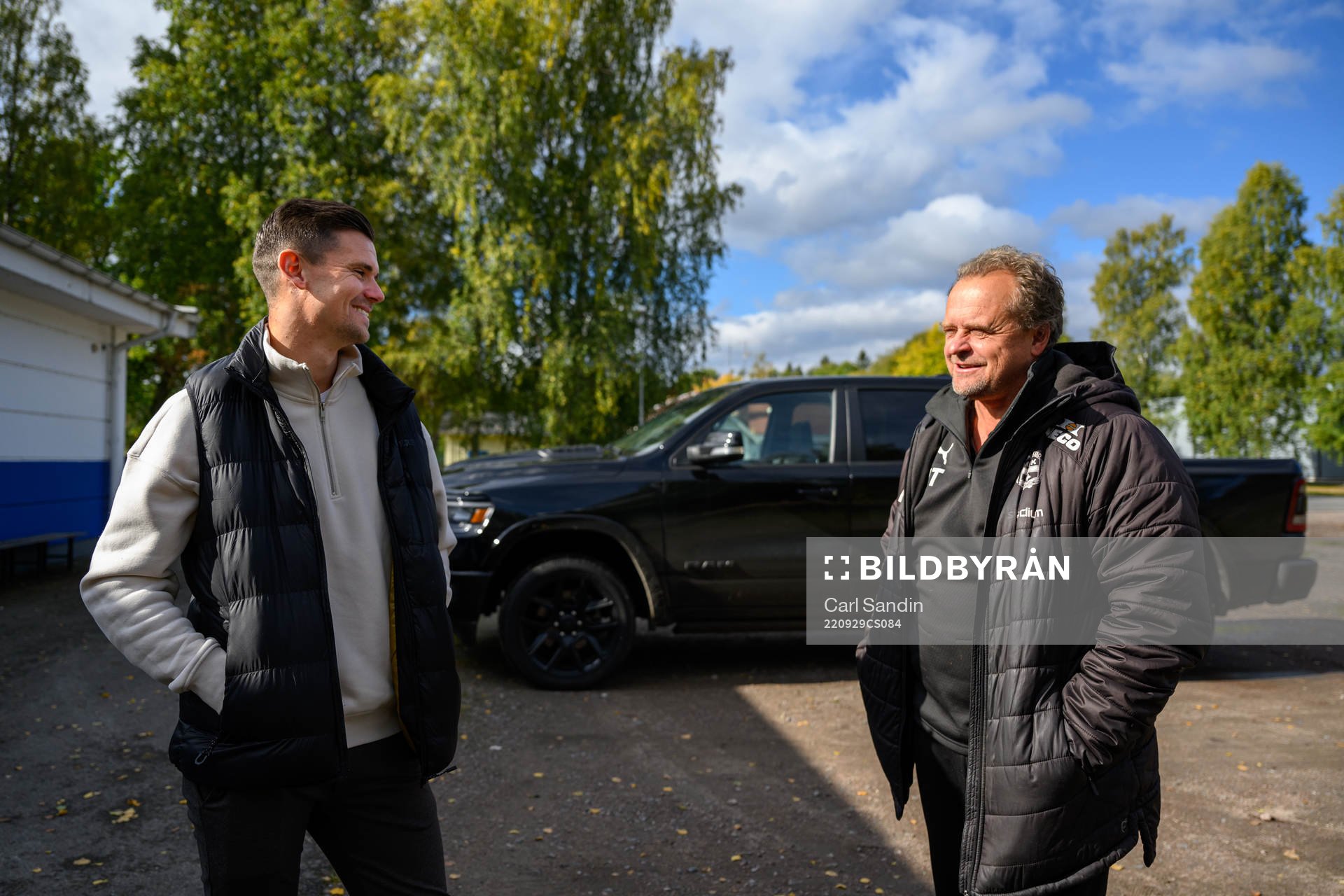 Värnamos Marcus Antonsson och assisterande tränare Jonas