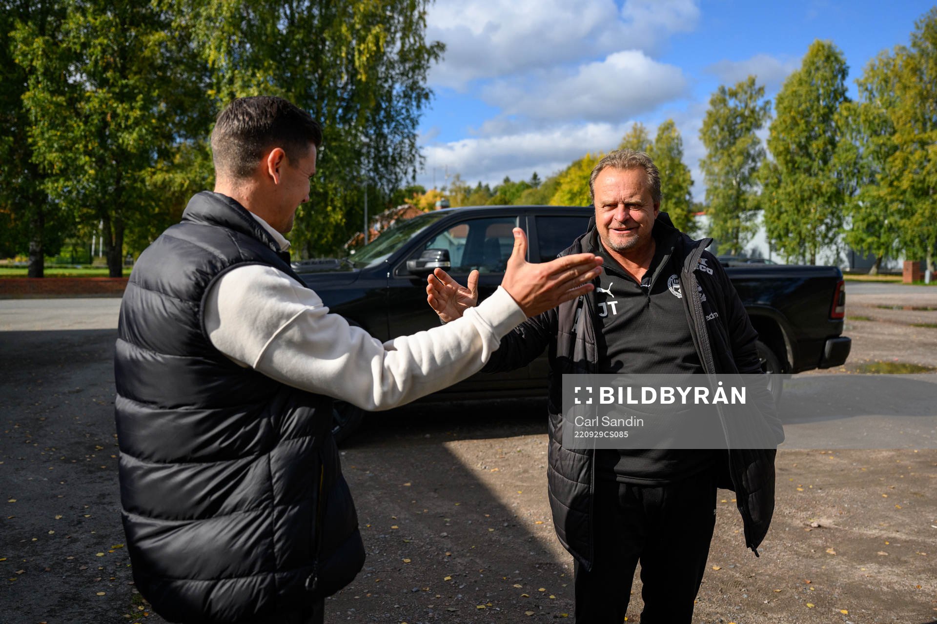 Värnamos Marcus Antonsson och assisterande tränare Jonas