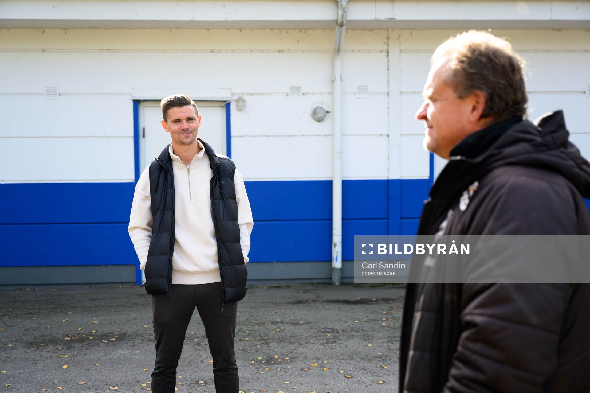 Värnamos Marcus Antonsson och assisterande tränare Jonas