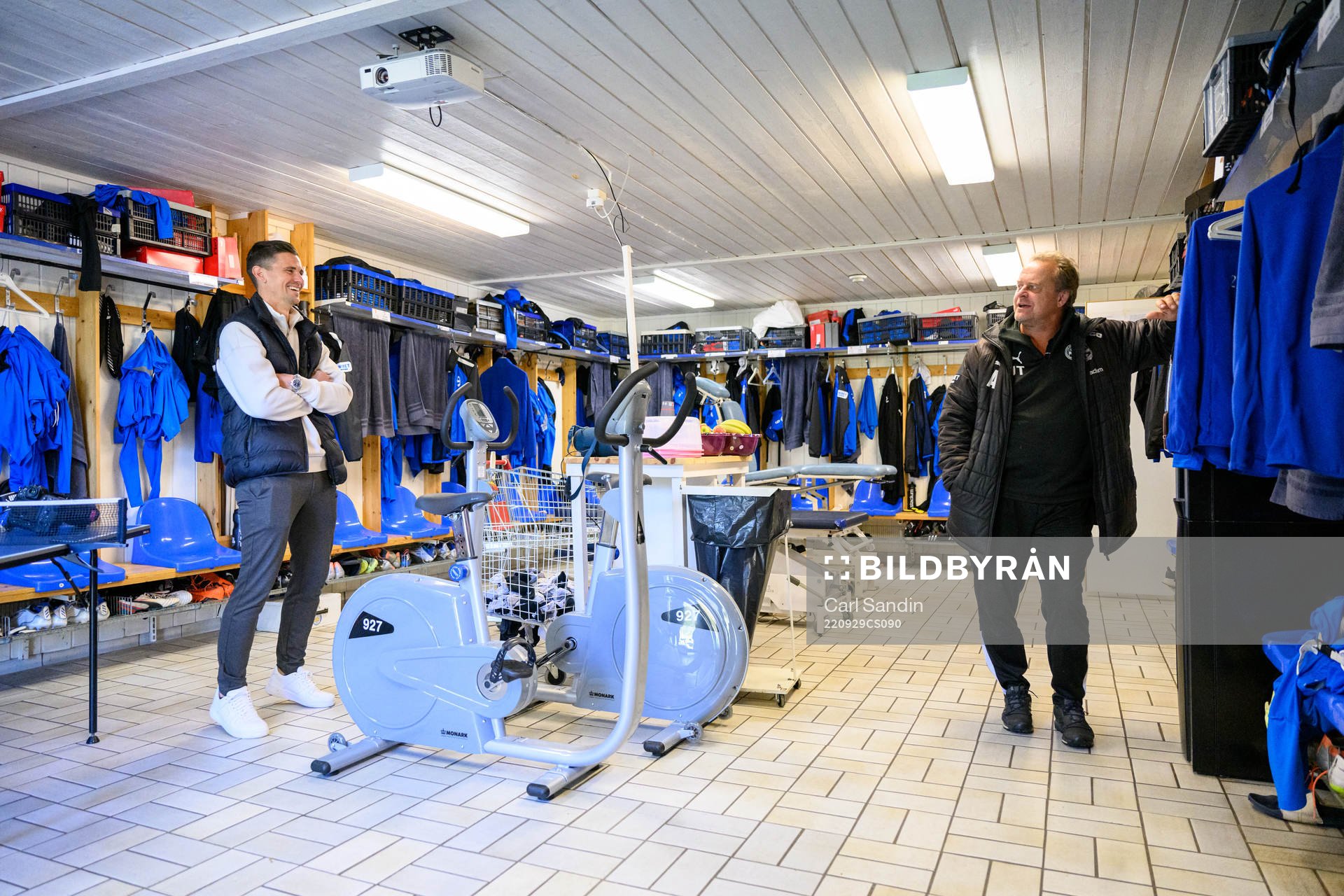 Värnamos Marcus Antonsson och assisterande tränare Jonas