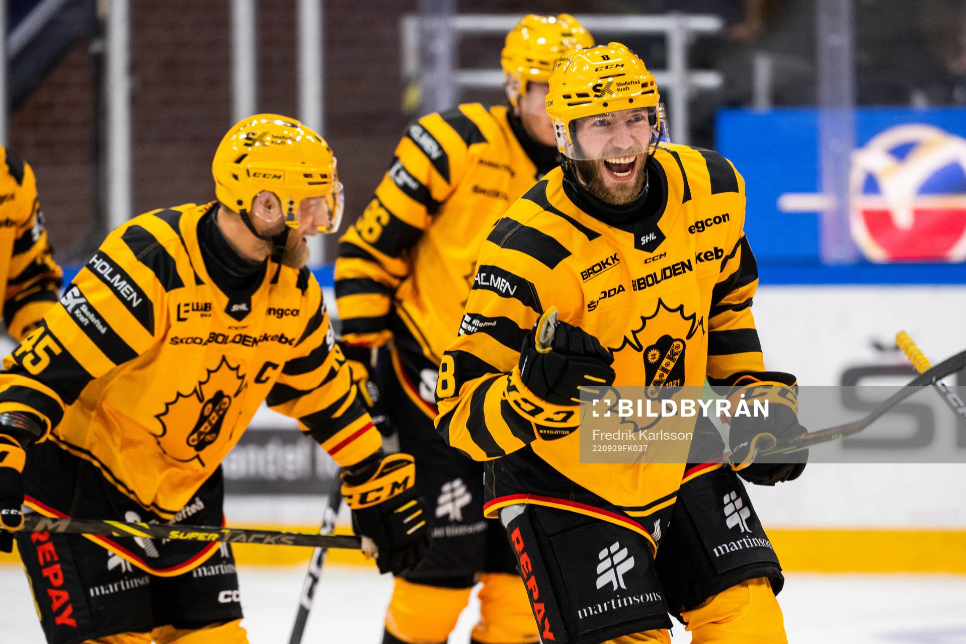 Skellefteås Petter Granberg jublar