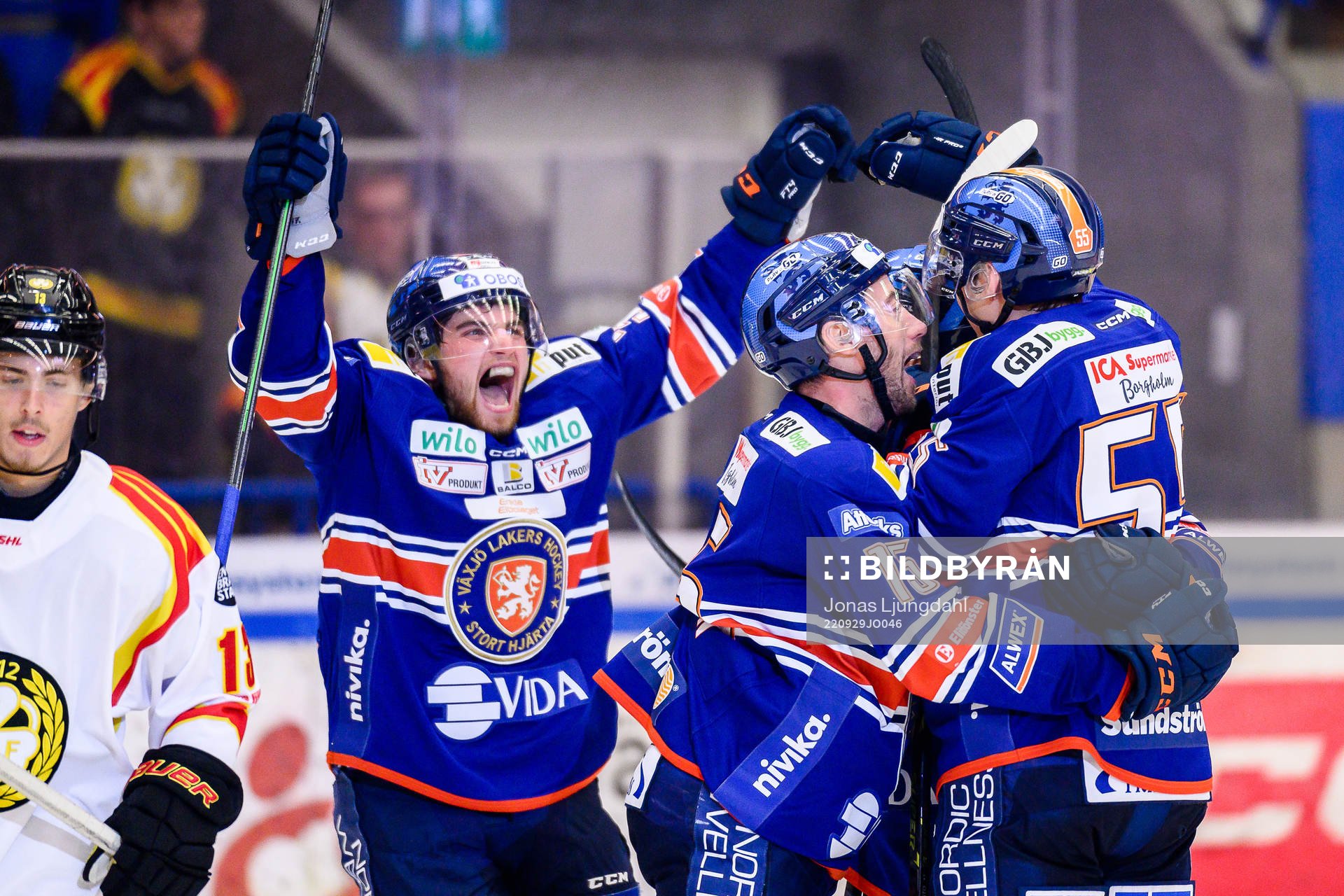Växjös Glenn Gustafsson, Dan Sexton och Miika Koivisto