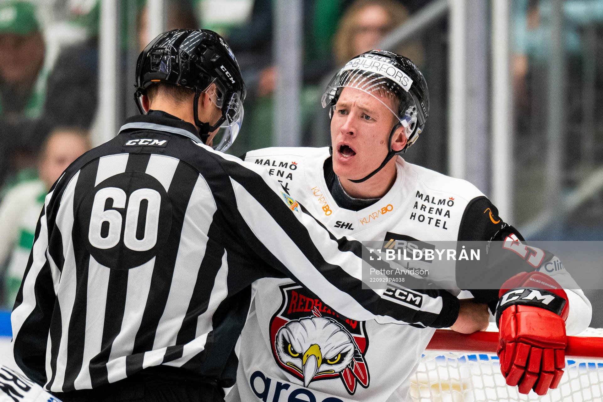 Malmö Redhawks Emil Sylvegård reagerar