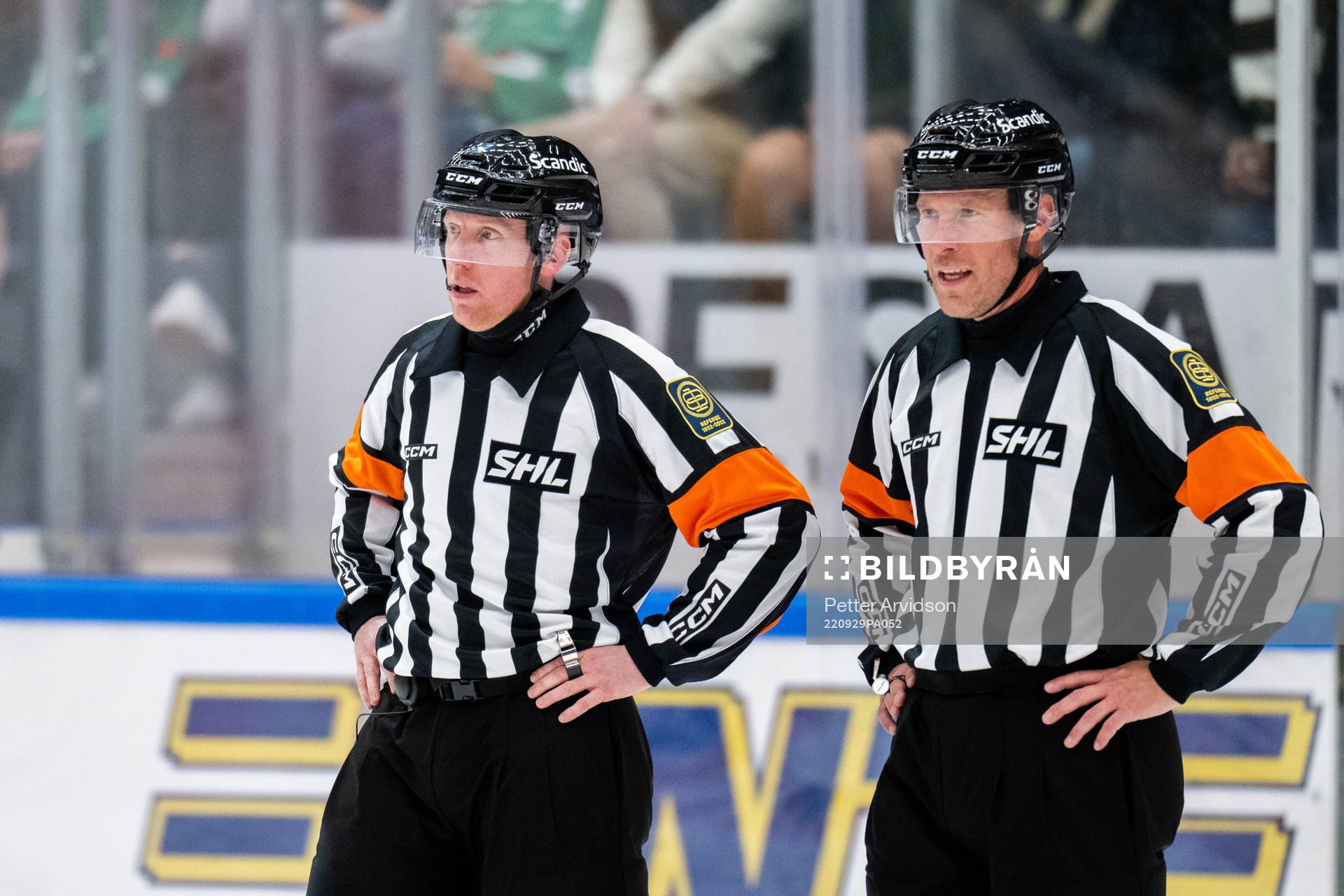 Domare Tobias Björk och Mikael Holm