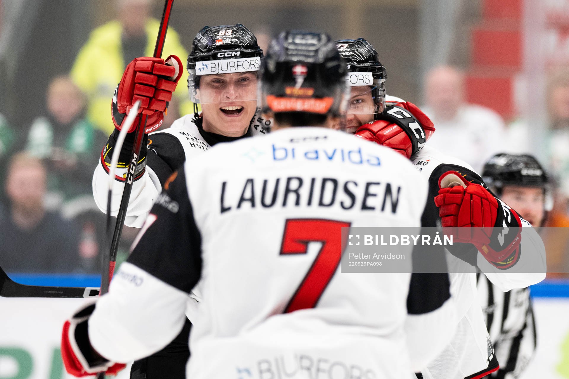 Malmö Redhawks Fredrik Händemark och Adam Ollas Mattsson