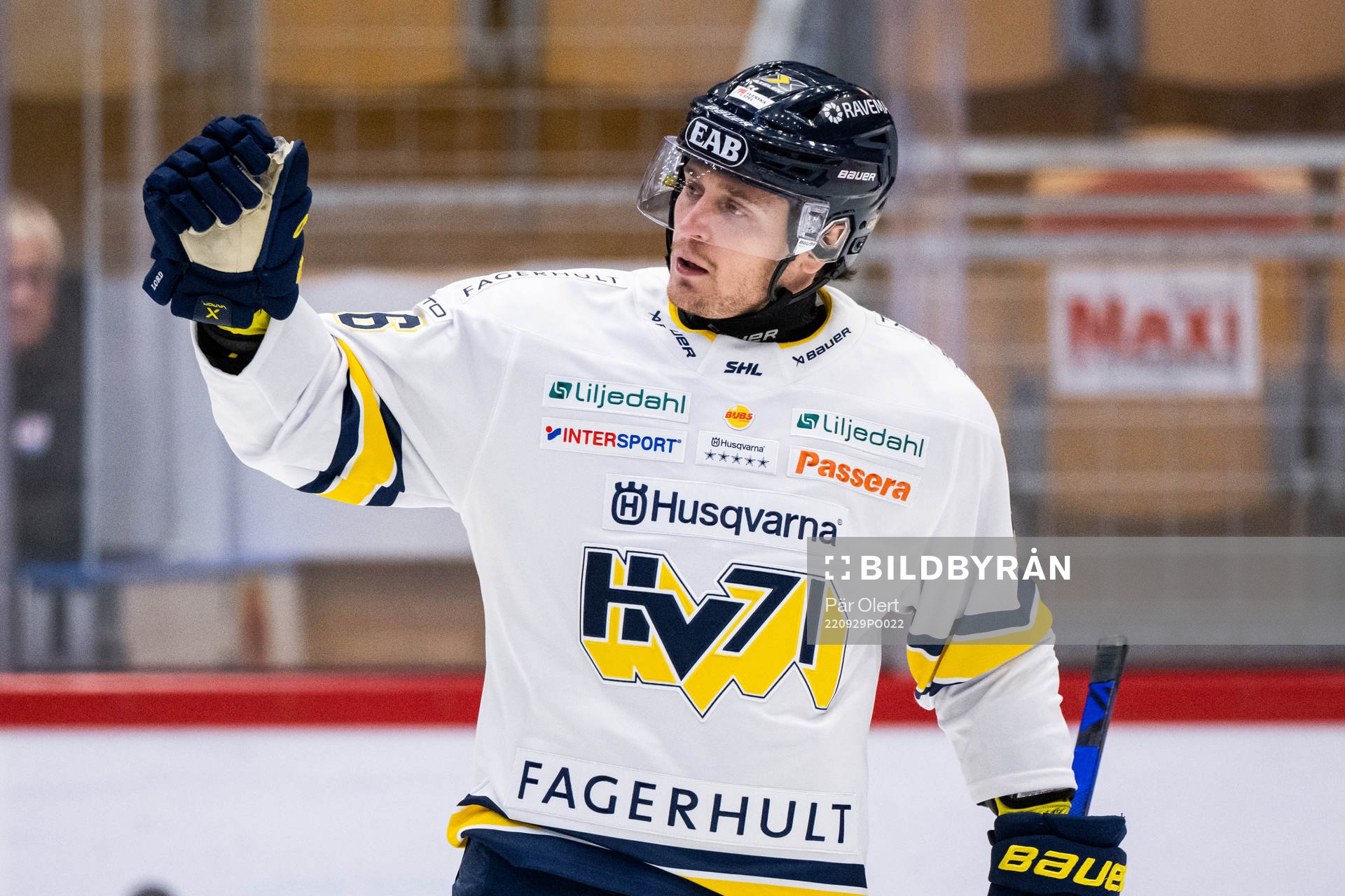 HV71s Fredrik Forsberg jublar