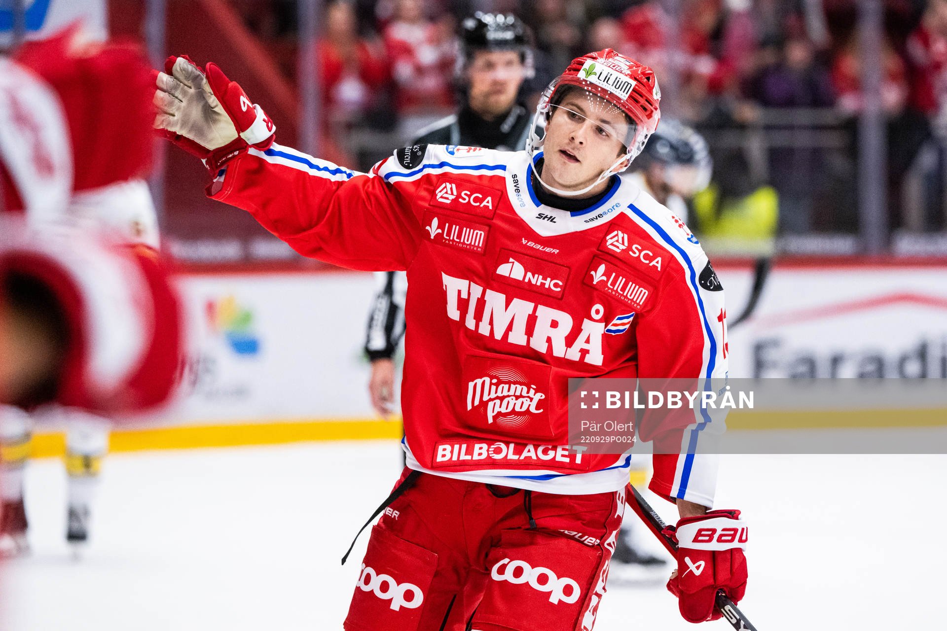 Timrås Nicholas Halloran jublar