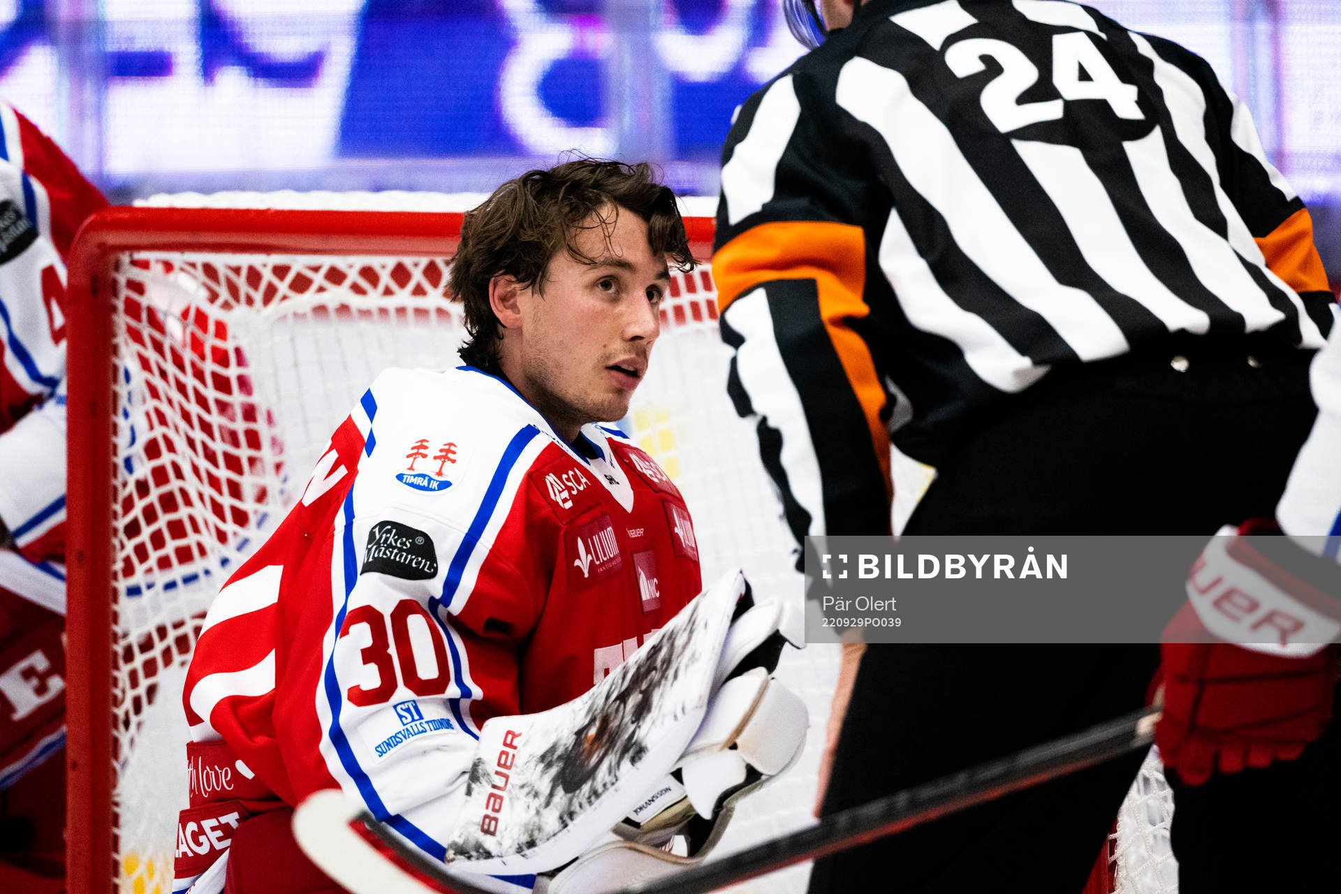 Timrås målvakt Jacob Johansson