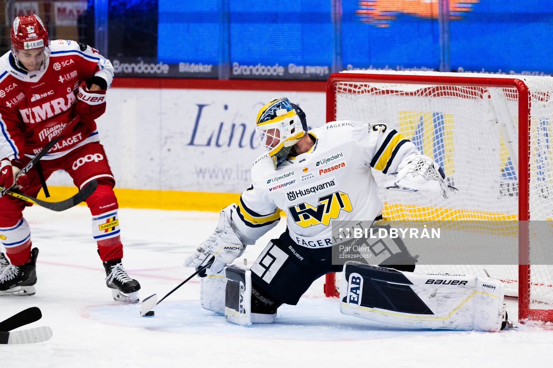 HV71s målvakt Jonas Gunnarsson