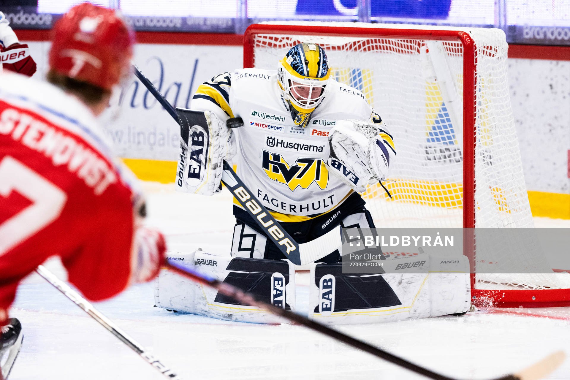 HV71s målvakt Jonas Gunnarsson