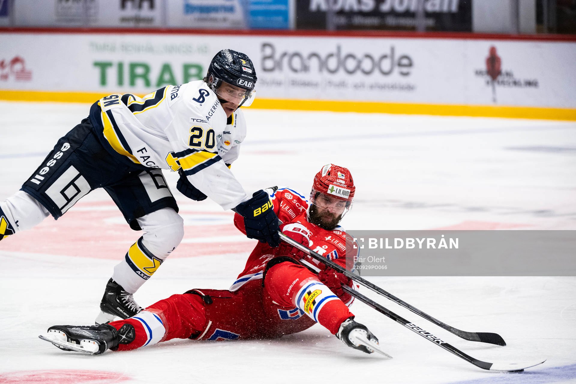 HV71s André Petersson och Timrås Per Svensson