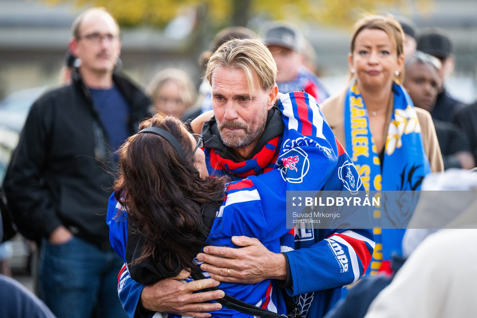 Per Sandberg vid en minnesstund för sin bror Ulf Sandberg