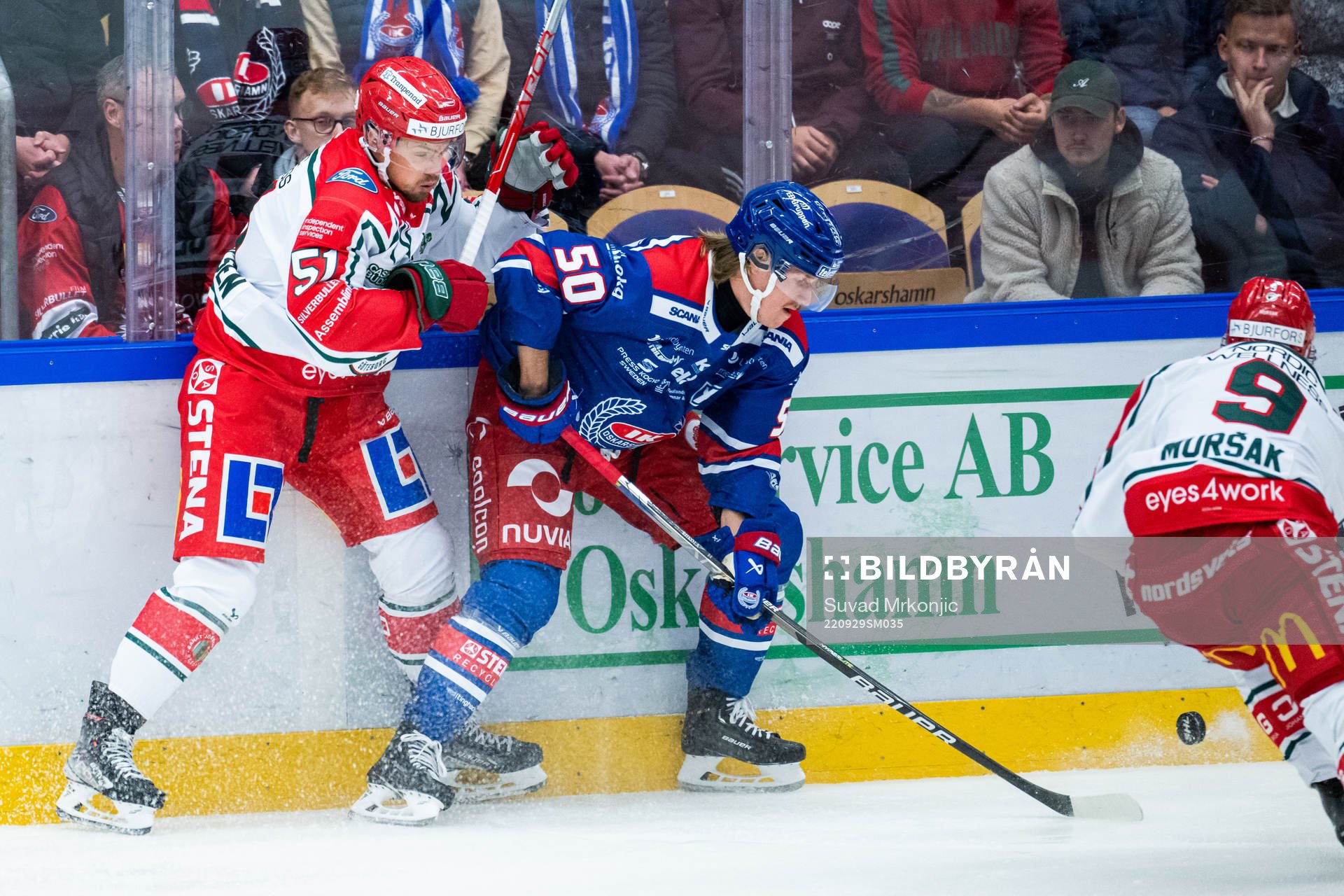 Frölundas Mats Rosseli Olsen och Oskarshamns Juuso Riikola