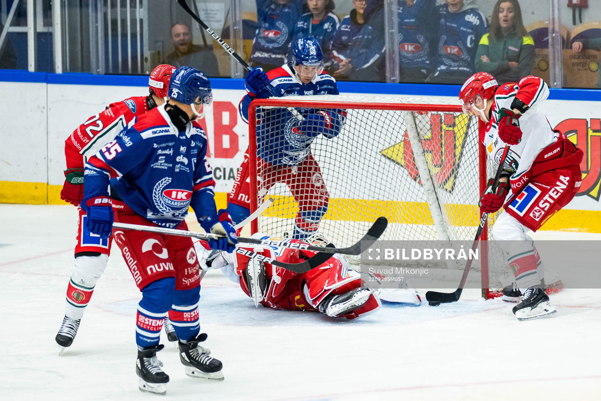 Frölundas målvakt Lars Johansson och Tom Nilsson med