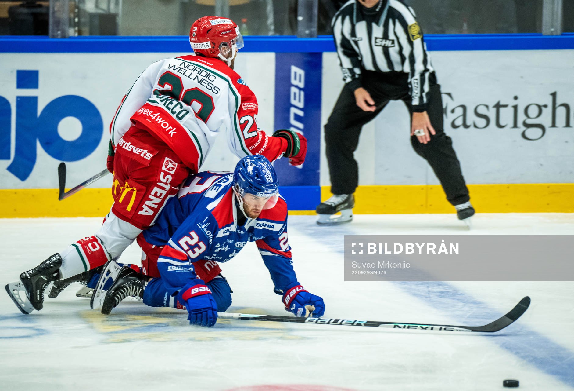 Frölundas Anthony Greco och Oskarshamns Blaine Byron
