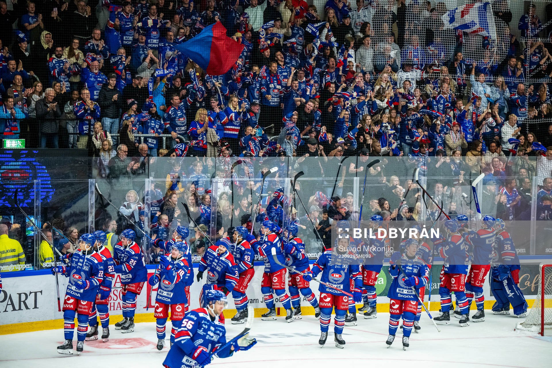 Oskarshamns spelare jublar