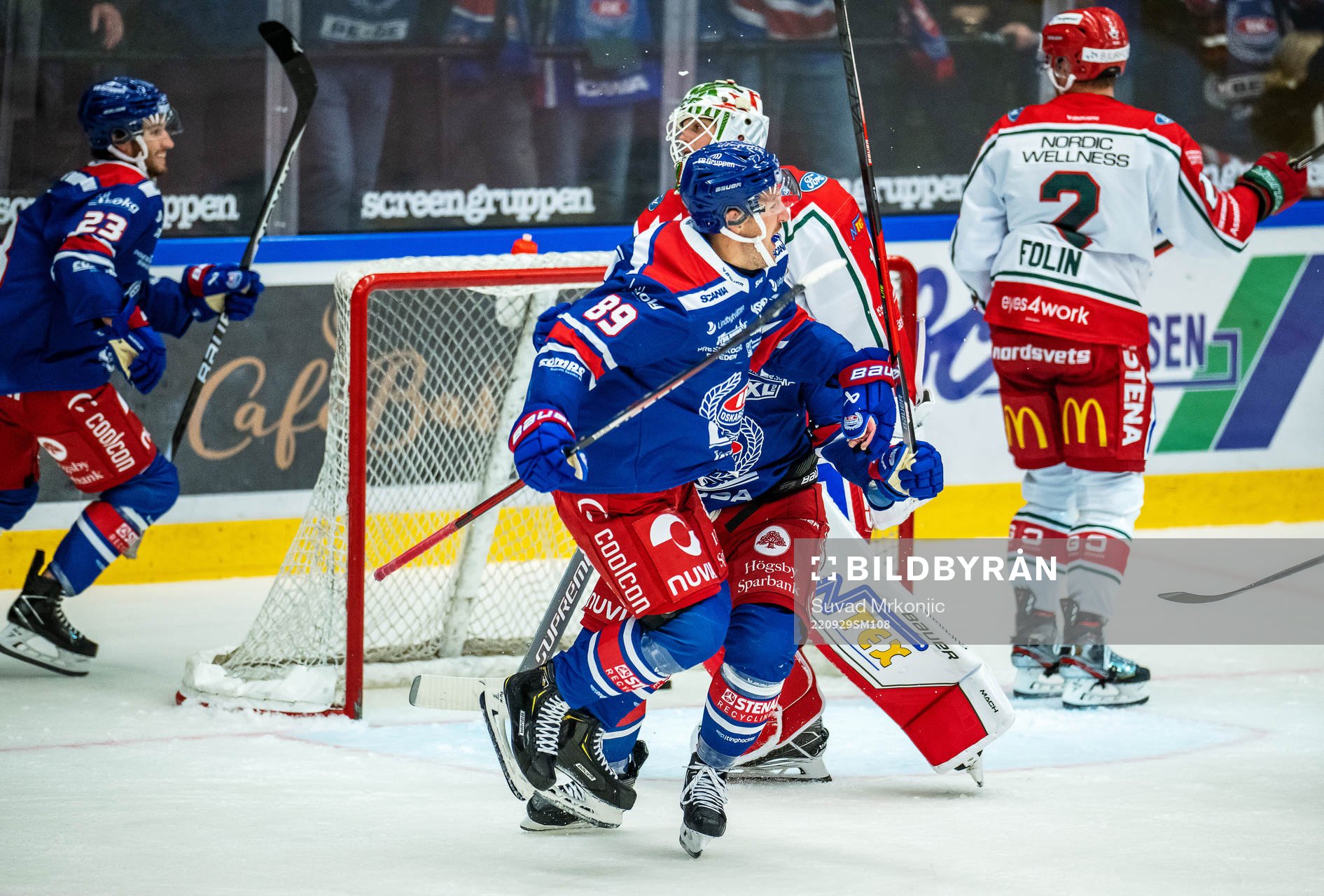 Oskarshamns Patrik Karlkvist jublar
