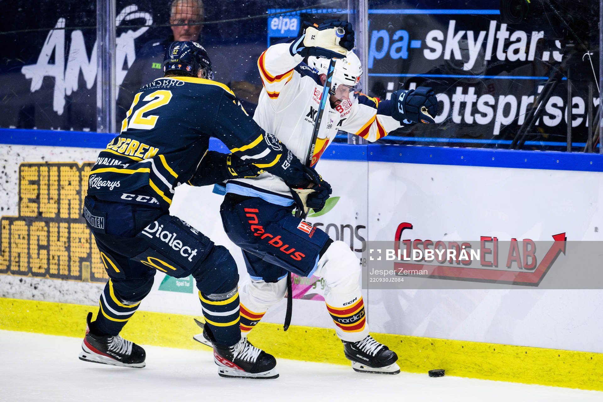 Södertäljes Viktor Liljegren och Djurgårdens Johan Alm