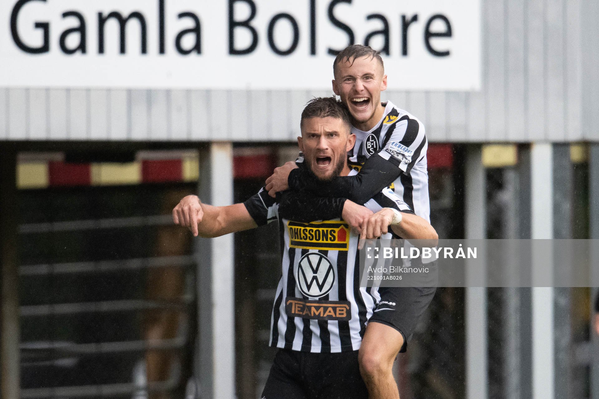 Landskronas Erik Pärsson och Melker Heier jublar
